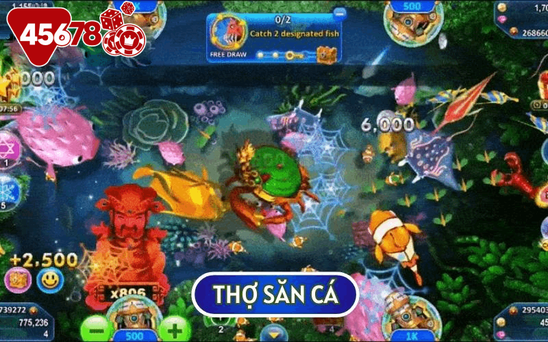 Thợ săn cá là một trong những tựa game BẮN CÁ ĐỔI THẺ CÀO hot nhất 2024