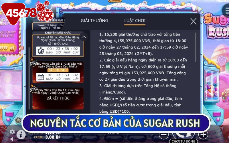 Có thể nói rằng NỔ HŨ SUGAR RUSH là một trong những tựa game dễ chơi và dễ trúng nhất